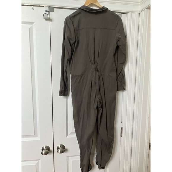 Smash + Tess Jumpsuit Womens S Gray Zip Coveralls Comfy Loungewear Tencel - Picture 4 of 12